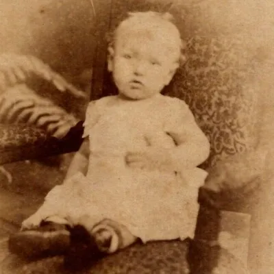 Wheeling West Virginia CDV Photo Baby Boy R.N. ORNOLD Antique 1870's D1 • $17.99