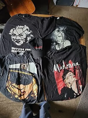 Madonna Lot Of Concert Tour Unworn Near Mint T-shirts + Baseball Cap • $99