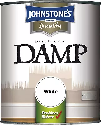 Johnstones Damp Proof Paint For Interior Plaster Stone Brickwork White 750ml • £16.91