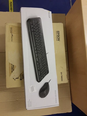 £23.99 • Buy Microsoft Wired Desktop 600 Keyboard & Mouse Set UK Layout Black New Box Damaged