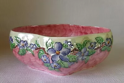 MALING LUSTRE GARLAND BOWL 240mm ACROSS - GOOD CONDITION • £9.49