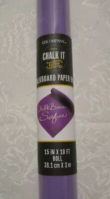 Purple Chalkboard Paper Roll (15 In X 10 Ft) Chalk It Now K&Company Table Craft • $5.95