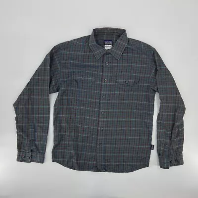 Patagonia Button Up Shirt Mens Small Blue Purple Casual Long Sleeve * • $4.99