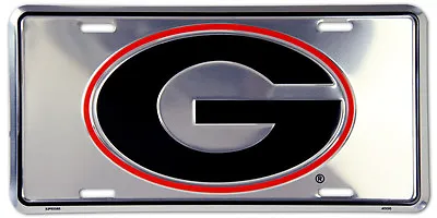 Georgia Bulldogs Car Truck Tag Chrome License Plate Sign University • $12.97