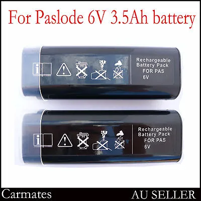 2 X Batteries For Paslode 6V Nail Gun 4.5Ah Ni-MH Heavy Duty IM200 IM250 901000 • $29.69