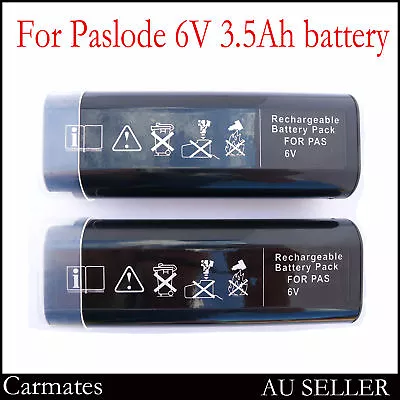 2 X Batteries For Paslode 6V Nail Gun 4.5Ah Ni-MH Heavy Duty IM200 IM250 901000 • $32.69