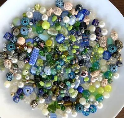 1 LB  Mixed Vintage To Now Lot Of  Beads For Art & Crafts Jewelry Making  Accent • $8.95