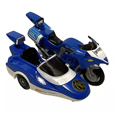 Power Rangers Triceratops Battle Bike With Side Car Bandai Blue 1993 Vintage • $15