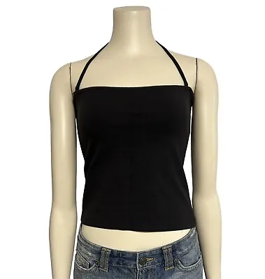 Urchin Mark Eisen Black Tube Top Halter Removable Straps Womens Size 1 NWT $98 • $49.95