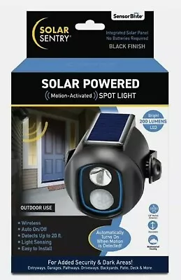 Solar Wireless Security Light Motion Sensor Sensor Sentry  Solar  Outdoor New • $9.99