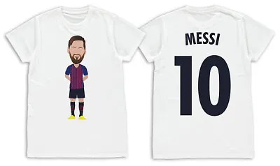 $14.65 • Buy Messi Barcelona Legend Vector Hero Caricature Adult T-Shirt Sizes S-2XL