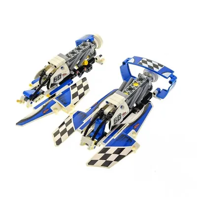 £11.41 • Buy 2 X Lego Technic Parts Set For Model Harbor 42045 Hydroplane Racer White Blue In