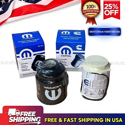 Mopar Fuel Filter Kit For 2013-2018 Dodge Ram 6.7L Cummins 2500 35004500 Diesel • $35.91