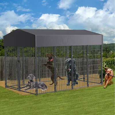 £112.91 • Buy Heavy Duty Outdoor Cage Kennel Exercise Fence Barrier Dog Playpen Fr S M L Jumbo