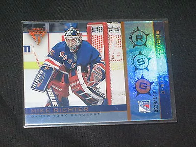 Mike Richter Rangers Star Genuine Authentic Limited Edition Hockey Card /1400 • $19.95