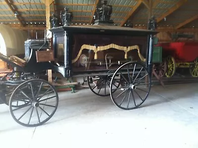 HORSE DRAWN HEARSE 1870s SAYERS & SCOVIL • $20000