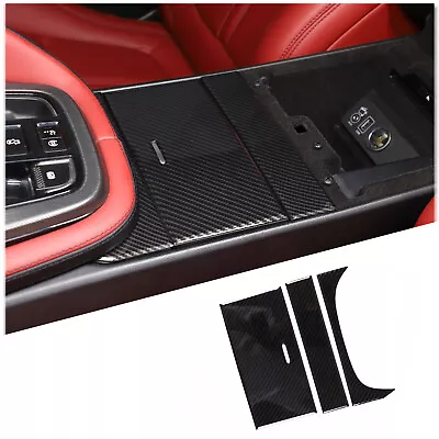Carbon Fiber ABS Cup Holder Decorative Panel For Jaguar F-TYPE 2013-2024 • $45.99