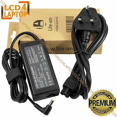 £12.49 • Buy Laptop AC Power Adapter Battery Charger For EMachines E529 E525 E442 D620 E644