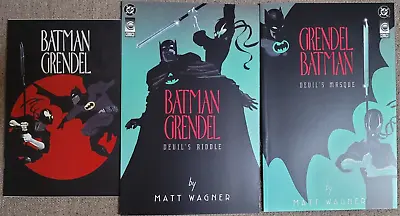 Batman Grendel: #1 & #2 Devil's Riddle/Masque Plus Ashcan 1993 - Free Shipping • $24.99