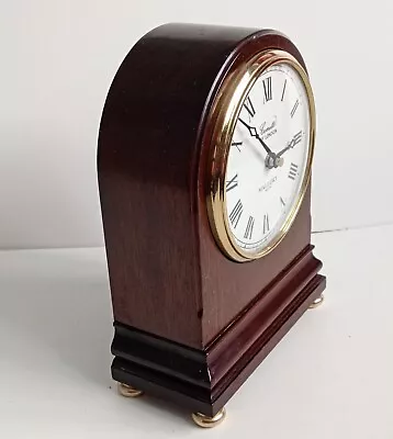 Comitti Of London Mallory Bath Wooden Mantel Shelf Desk Clock Quartz 20 /15/7 Cm • $35.07