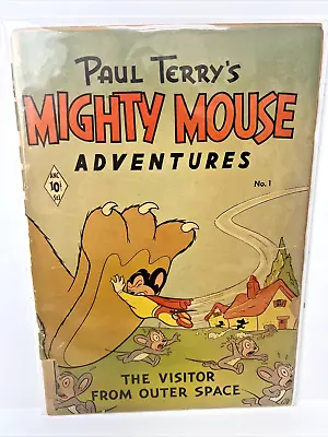 1951 Mighty Mouse Adventures #1 Comic Book Paul Terry St. John Golden Age KEY • $149.50