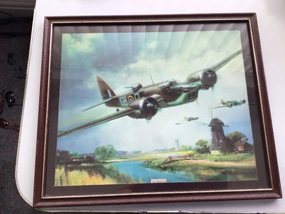 £2.99 • Buy Framed Bristol Blenheim Aircraft Poster - Good Condition