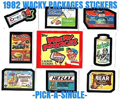1982 Wacky Packages Album Stickers Series -PICK-A-SINGLE- Complete Your Set • $1