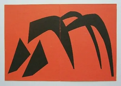 ALEXANDER CALDER Mounted Original Woodblock Print 18 X 14” 1959 Stabile CS1 • $111.90