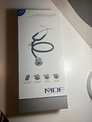 MDF MDF777DT04 MD One Epoch Titanium Stethoscope Navy Blue Adult & Pediatric • $127.46