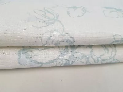 Delphine Duck Egg Linen FABRIC SAMPLE (made To Measure Roman Blind) • £2