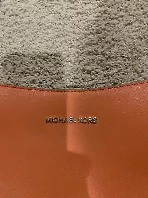 Michael Kors Crossbody Purse Messenger Bag Orange Shoulder Hobo • $25