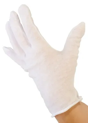 Inspection Gloves Jewelry White Cotton Lightweight Glove X-LARGE Size Pack Of 12 • $12.98