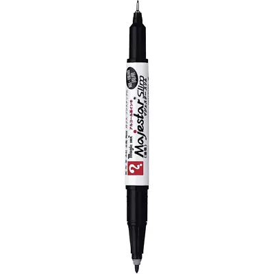 Magic Ink Majestar Slim Twin Tip Ink Marker - Multi Surface Pen 0.8mm/1.2mm Nib • $6.68