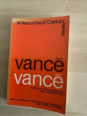 Jack Vance (Writers Of The 21st Century) By Jack Vance (First Edition) 1980 PB • £9.99