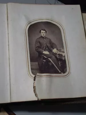 CDV Albumen  Photo Of Unknown Union Soldier From Album • $99.99