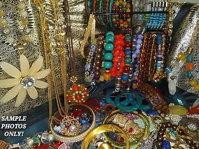 1/2 Pound Vintage To Modern COSTUME JEWELRY Lot All Wearable!! ✳️FREE SHIPPING✳️ • $29.99