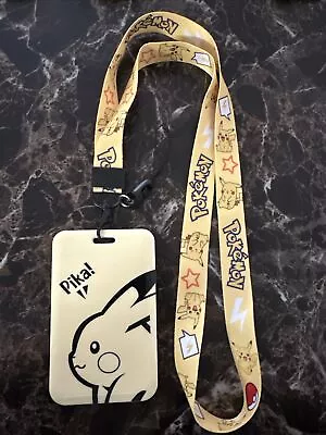 Pokemon Lanyard ID Card Holder Keychain Neck Strap • $11.99