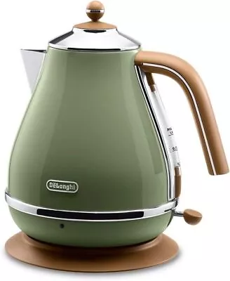 Delonghi ICONA Vintage Collection Electric Kettle 1.0L KBOV1200J-GR Olive Green • $161.79