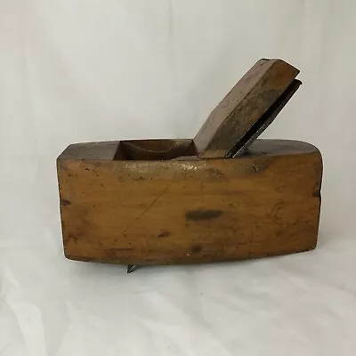 Vintage Wooden Plane Tool By A Mathieson & Sons Coffin Smoothing Plane • £29.99