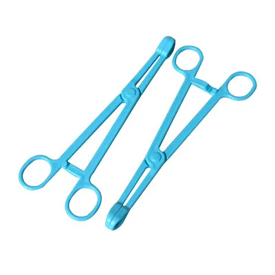 3 Pieces 18cm Medical Plastic ABS Hemostatic Surgical Forceps Disposable Clamp • $7.66