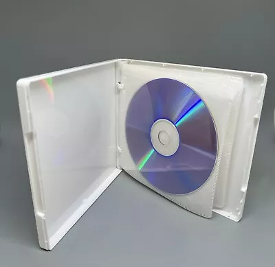 50 PCS New High Quality 8 Disc CD DVD Poly Cases With Sleeve White PP8WHI(P1) • $49.99