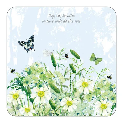 £4.49 • Buy Sit & Breathe Bumblebee, Butterfly & Wild Flowers Tuppence A Bag Coaster Gift