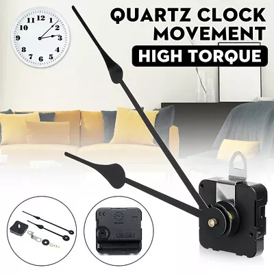 DIY High Torque Quartz Wall Clock Movement Motor Mechanism Kit Long Spindle Hand • $17.72