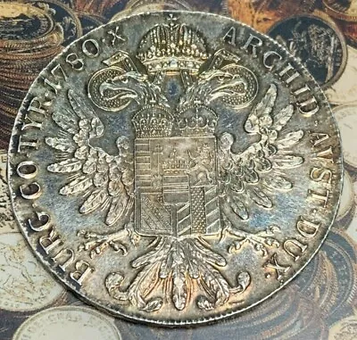 MARIA THERESA -1780 SILVER THALER - BURG CO TYR 1780 X Archid Avst Dux - 28.1gm • £63.99