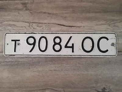 Ussr Soviet Union License Plate т 9084 OС ( Outside Series ) • $20