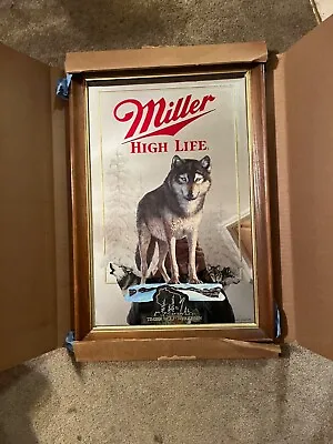 Miller High Life Beer Mirror Wolf Nib • $105