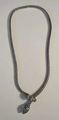 John Hardy Legends NAGA DRAGON Sterling Silver 925 18k Gold Lariat Necklace 20” • $500