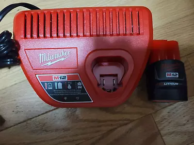 New Milwaukee M12 1.5Ah Battery 48-11-2401 & M12 Charger 48-59-2401 • $30.55