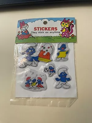 Vintage 1980s Sealed Puffy Smurf Smurfs Stickers • $6