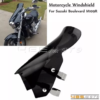 For Suzuki Boulevard M109R 2006-16 M90 M50 Cruiser Windshield Windscreen Black • $199.99